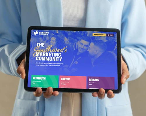 Building Brands homepage on iPad