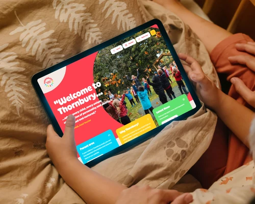 Thornbury homepage on iPad